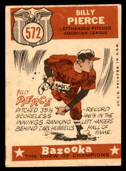 1959 Topps Baseball #572 Billy Pierce A.S. White Sox VG-EX 547056