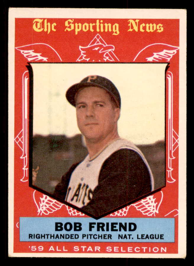 1959 Topps Baseball #569 Bob Friend A.S. Pirates VG-EX 547059