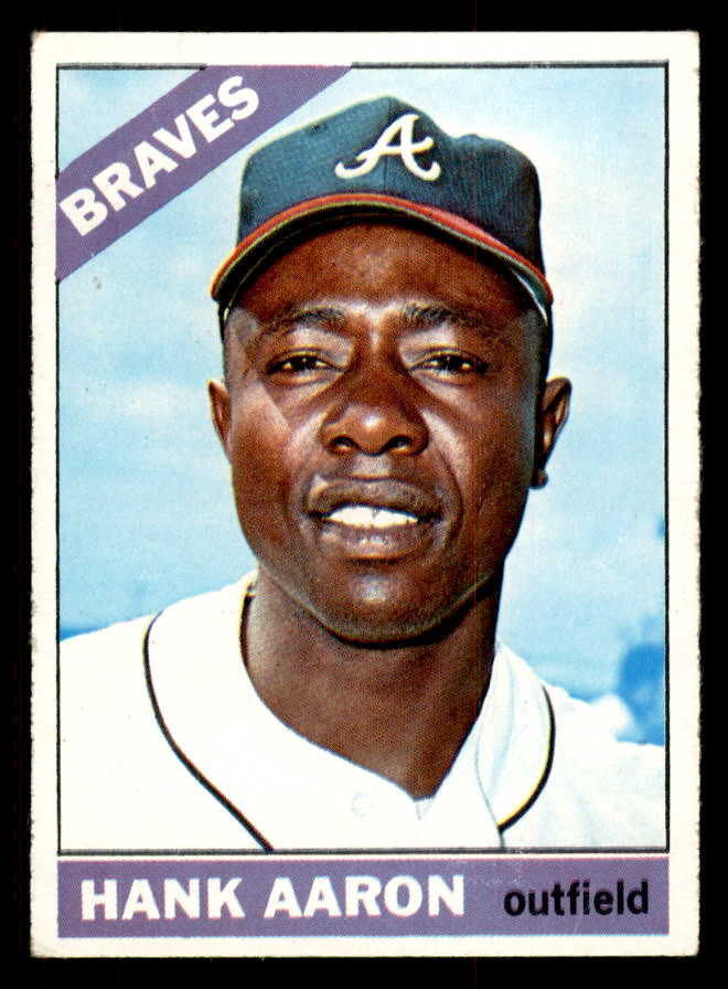 1966 Topps Baseball #500 Hank Aaron Braves VG-EX 547065