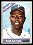 1966 Topps Baseball #500 Hank Aaron Braves VG-EX 547065