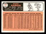 1966 Topps Baseball #500 Hank Aaron Braves VG-EX 547065