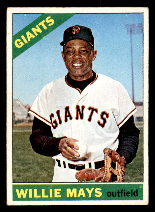 1966 Topps Baseball #001 Willie Mays Giants VG-EX 547066