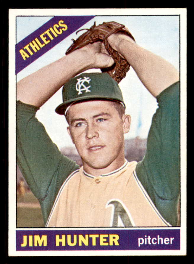 1966 Topps Baseball #036 Catfish Hunter A's EX-MT 547067