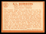 1964 Topps Baseball #331 Mickey Mantle Al Kaline Roger Maris VG-EX 547078