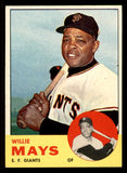 1963 Topps Baseball #300 Willie Mays Giants VG-EX 547082