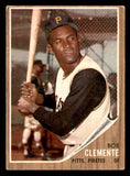 1962 Topps Baseball #010 Roberto Clemente Pirates VG-EX 547083