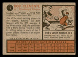 1962 Topps Baseball #010 Roberto Clemente Pirates VG-EX 547083