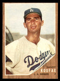 1962 Topps Baseball #005 Sandy Koufax Dodgers VG-EX 547085