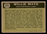 1961 Topps Baseball #579 Willie Mays A.S. Giants VG 547087
