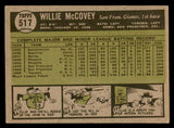1961 Topps Baseball #517 Willie McCovey Giants EX 547091
