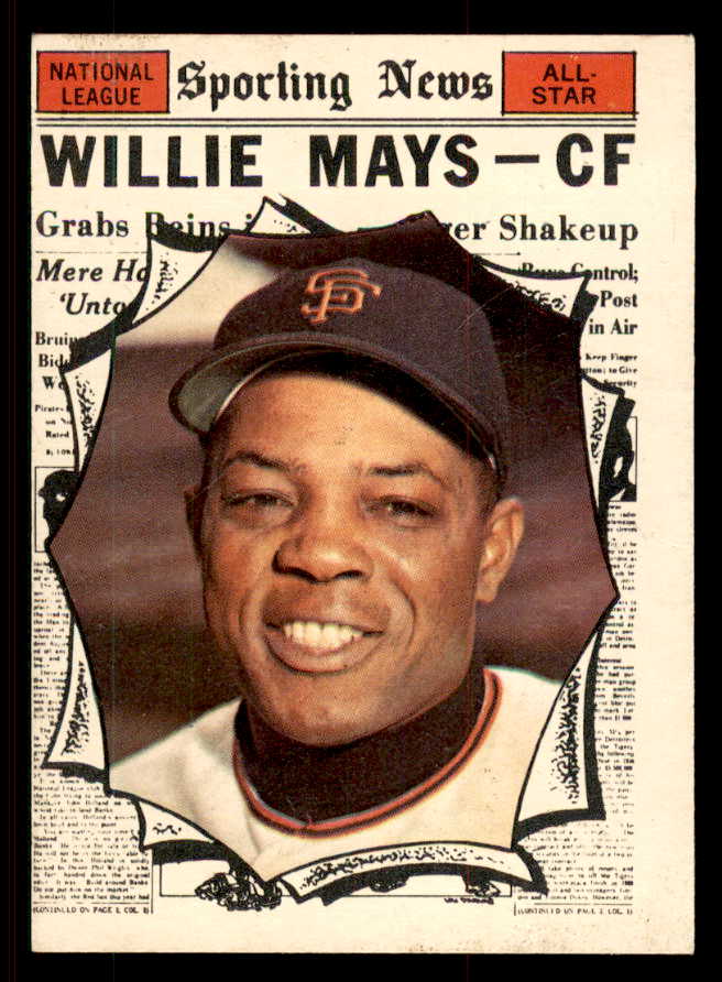1961 Topps Baseball #579 Willie Mays A.S. Giants EX+/EX-MT 547093