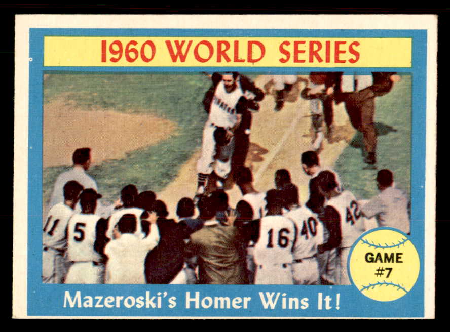 1961 Topps Baseball #312 World Series Game 7 Bill Mazeroski EX-MT 547094