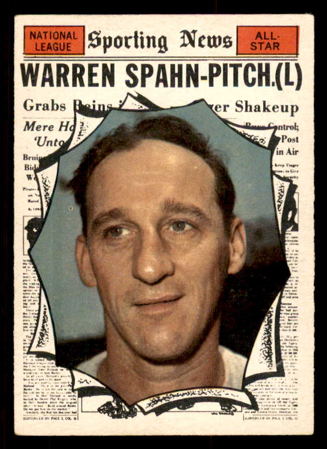 1961 Topps Baseball #589 Warren Spahn A.S. Braves EX-MT 547097