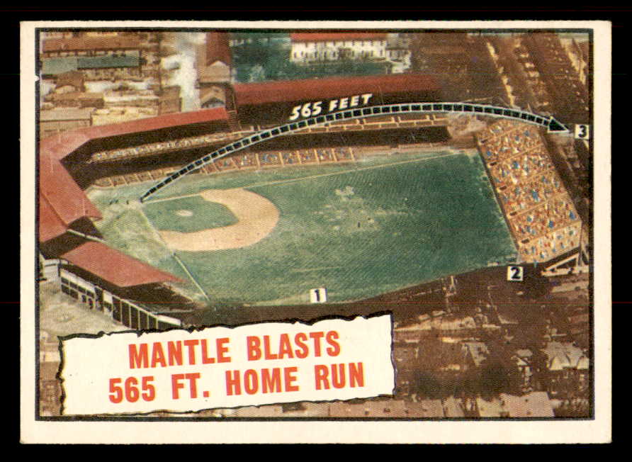 1961 Topps Baseball #406 Mickey Mantle IA Yankees EX-MT 547099