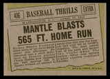 1961 Topps Baseball #406 Mickey Mantle IA Yankees EX-MT 547099