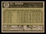 1961 Topps Baseball #371 Bill Skowron Yankees EX-MT 547101