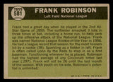 1961 Topps Baseball #581 Frank Robinson A.S. Reds EX+/EX-MT 547103