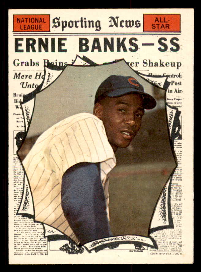 1961 Topps Baseball #575 Ernie Banks A.S. Cubs EX-MT 547105