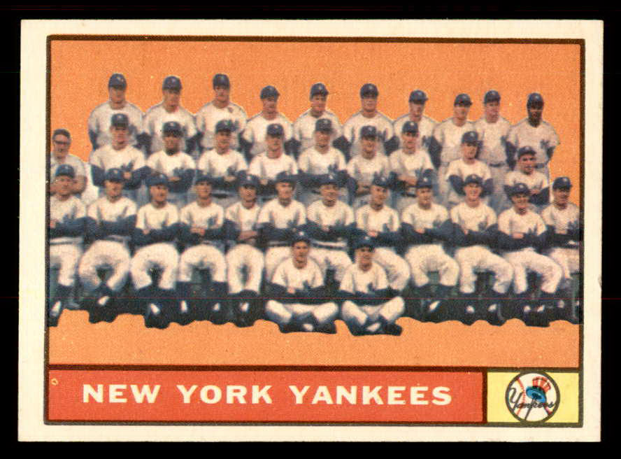 1961 Topps Baseball #228 New York Yankees Team EX-MT 547106