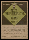 1961 Topps Baseball #485 Ernie Banks MVP Cubs EX-MT 547108