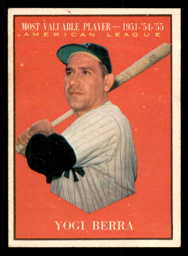 1961 Topps Baseball #472 Yogi Berra MVP Yankees EX-MT 547111