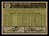 1961 Topps Baseball #545 Hoyt Wilhelm Orioles EX-MT 547117