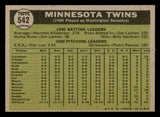 1961 Topps Baseball #542 Minnesota Twins Team EX-MT 547120