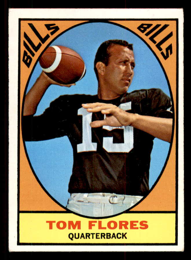 1967 Topps Football #016 Tom Flores Bills EX+/EX-MT 547127