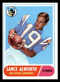 1968 Topps Football #193 Lance Alworth Chargers EX-MT 547128