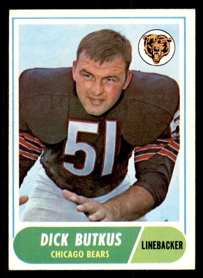 1968 Topps Football #127 Dick Butkus Bears EX-MT 547129