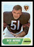 1968 Topps Football #127 Dick Butkus Bears EX-MT 547129
