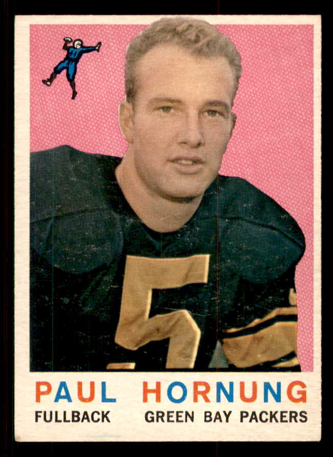 1959 Topps Football #082 Paul Hornung Packers EX-MT 547131