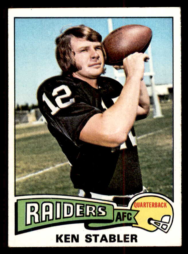 1975 Topps Football #380 Ken Stabler Raiders EX+/EX-MT 547134