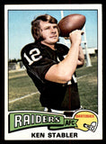 1975 Topps Football #380 Ken Stabler Raiders EX+/EX-MT 547134