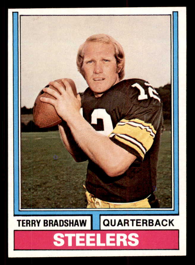 1974 Topps Football #470 Terry Bradshaw Steelers EX-MT 547138