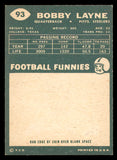 1960 Topps Football #093 Bobby Layne Steelers EX-MT 547140