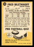 1967 Topps Milton Bradley #106 Fred Biletnikoff Raiders VG-EX 547143