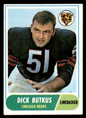 1968 Topps Football #127 Dick Butkus Bears VG-EX 547144