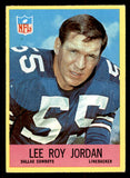 1967 Philadelphia Football #054 Lee Roy Jordan Cowboys VG-EX 547146
