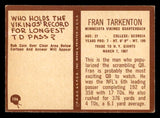 1967 Philadelphia Football #106 Fran Tarkenton Vikings VG-EX 547147