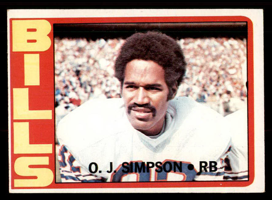1972 Topps Football #160 O.J. Simpson Bills VG-EX 547149