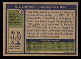 1972 Topps Football #160 O.J. Simpson Bills VG-EX 547149