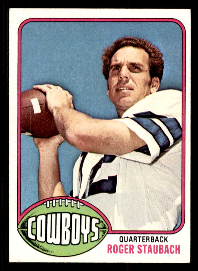 1976 Topps Football #395 Roger Staubach Cowboys EX 547153