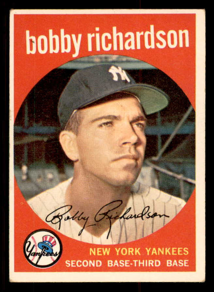 1959 Topps Baseball #076 Bobby Richardson Yankees VG-EX 547154