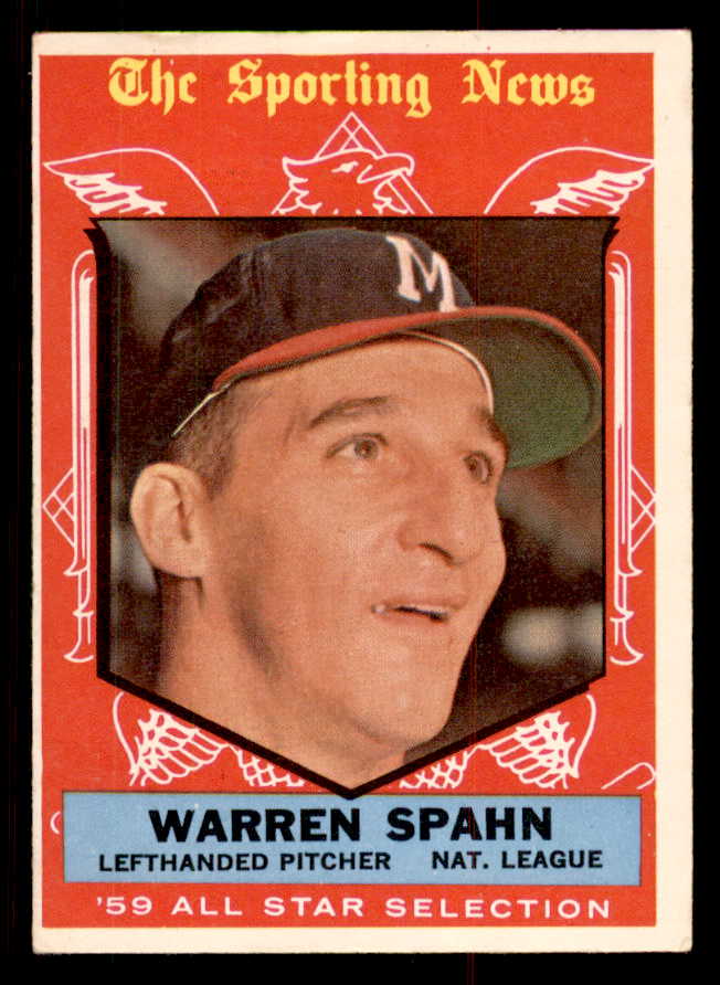 1959 Topps Baseball #571 Warren Spahn A.S. Braves VG-EX 547155