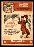 1959 Topps Baseball #571 Warren Spahn A.S. Braves VG-EX 547155
