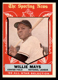 1959 Topps Baseball #563 Willie Mays A.S. Giants EX 547159
