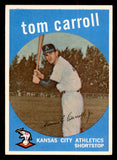 1959 Topps Baseball #513 Tom Carroll A's EX-MT 547161