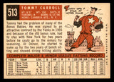 1959 Topps Baseball #513 Tom Carroll A's EX-MT 547161