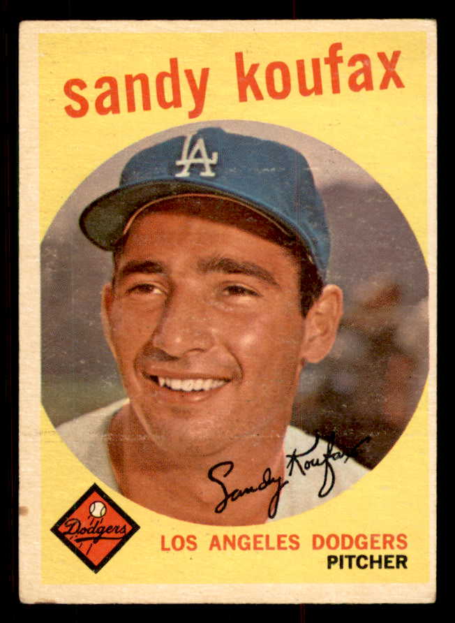 1959 Topps Baseball #163 Sandy Koufax Dodgers VG-EX 547164